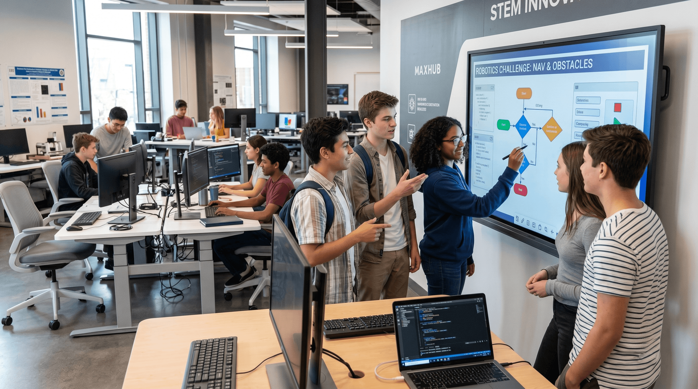 Smart Classroom Backdrop